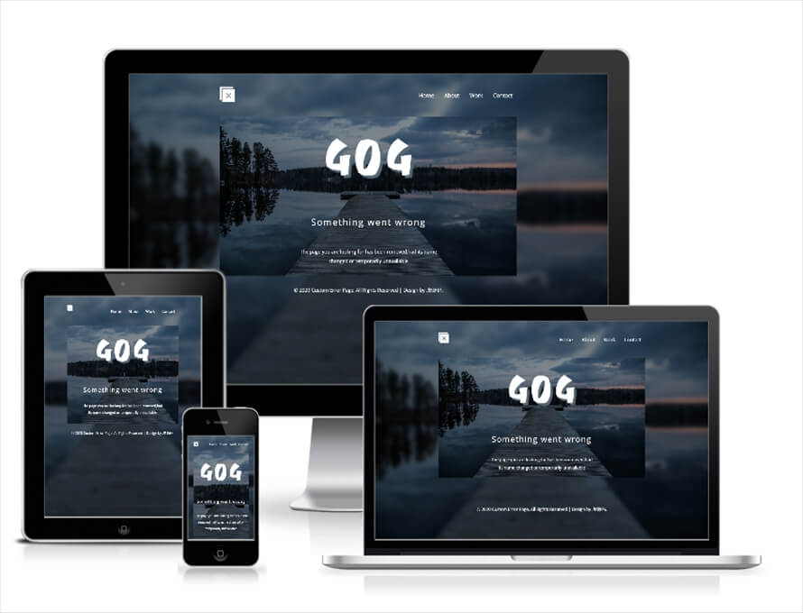 Ӣ404HTML5ƽӦʽҳģCustom