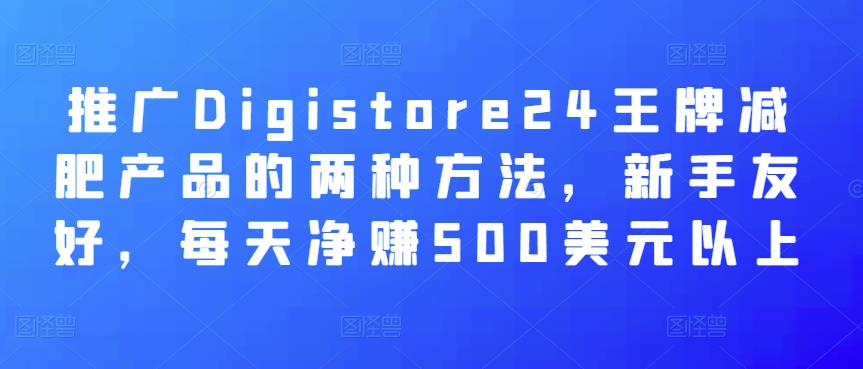 ƹDigistore24ƼʲƷַѺãÿ쾻׬500Ԫ