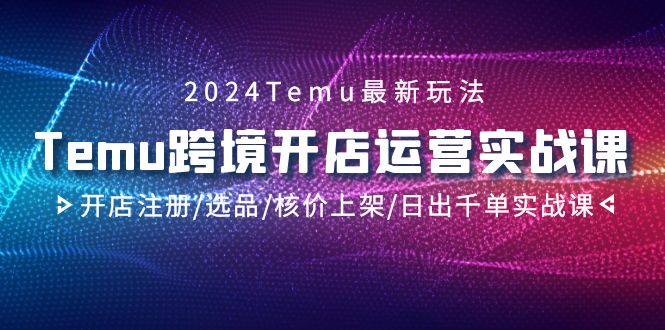 2024Temu羳Ӫʵս̳̣ע/ѡƷ/˼ϼ/ճǧʵս